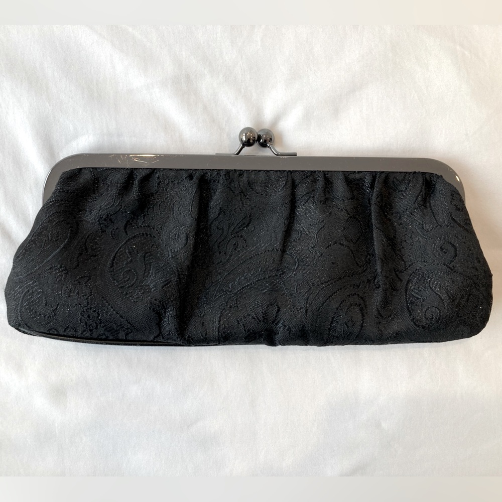 Black evening clutch